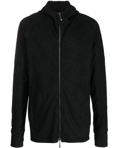 Masnada Mesh Panel Hooded Jacket - Black