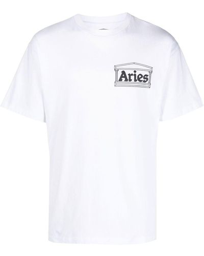 Aries Art Trip ロゴ Tシャツ - ホワイト