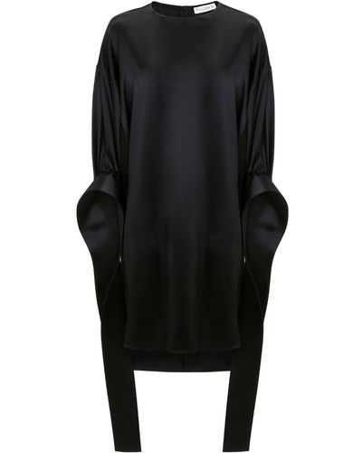 JW Anderson Mini-jurk Met Pofmouwen - Zwart