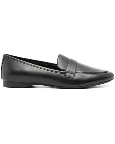 Michael Kors Regan Flex Leather Loafers - Grey