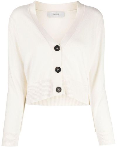 Pringle of Scotland Cropped Button-up Cardigan - Natural