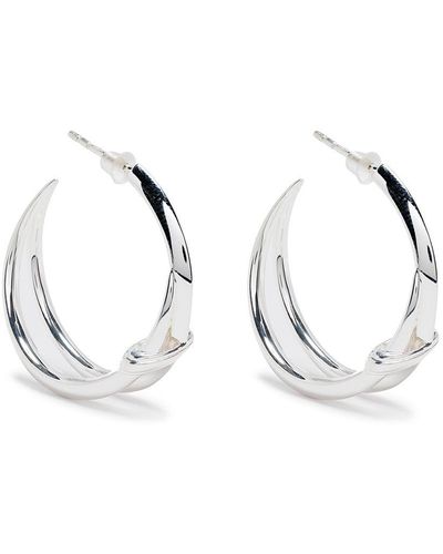Shaun Leane Double Looped Hoop Earrings - Metallic