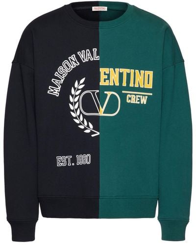 Valentino Garavani Sweater Met Logoprint - Blauw