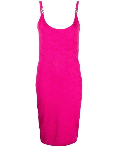 Versace Gebreide Midi-jurk - Roze