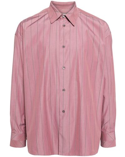 Paul Smith Overhemd Met Krijtstreep - Roze