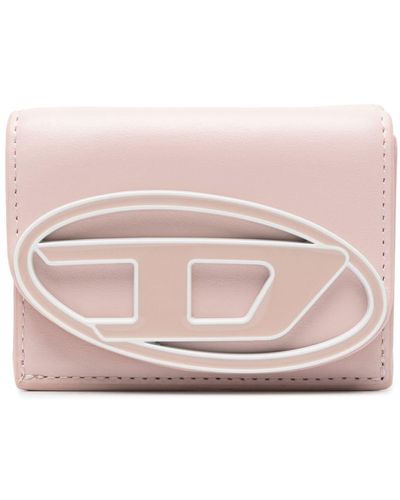 DIESEL Oval D Plaque Wallet - Pink