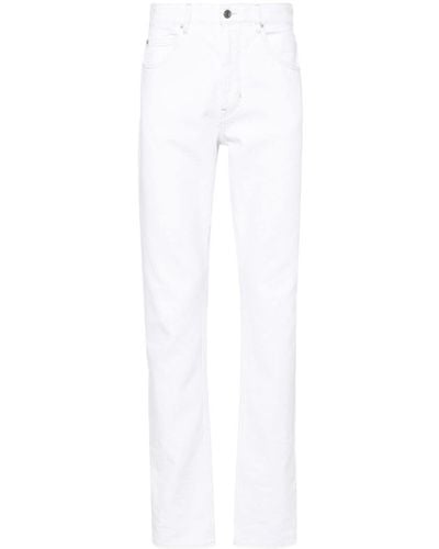 Isabel Marant Jack Mid-rise Straight-leg Jeans - White