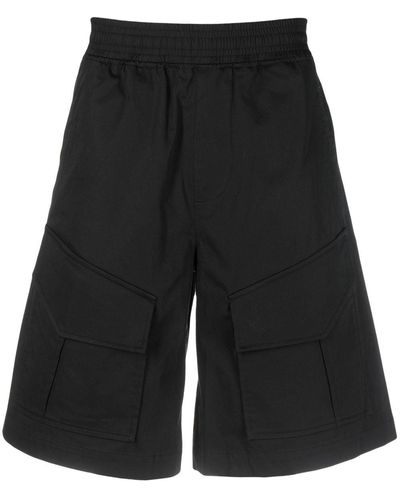 Neil Barrett Elasticated-waistband Bermuda Shorts - Black