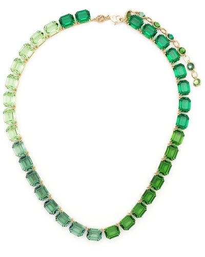 Swarovski Millenia Crystal-embellished Necklace - Green