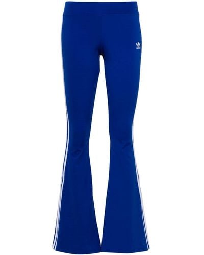 adidas 3-Stripes flared leggings - Blau