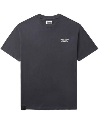 Izzue Camiseta con estampado gráfico - Azul