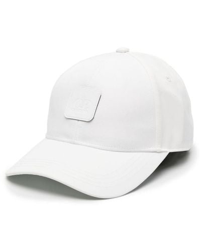 C.P. Company Logo-patch Twill Cap - White