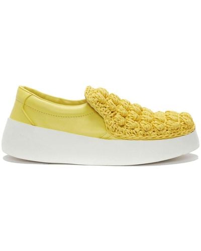JW Anderson Pop-corn Slip-on Sneakers - Yellow
