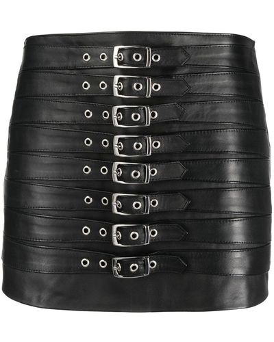 Manokhi Multiple Belts Mini Skirt - Black