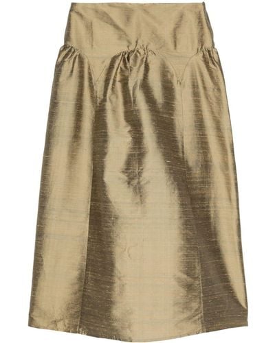 Paloma Wool Pallon Low-rise Silk Skirt - Natural