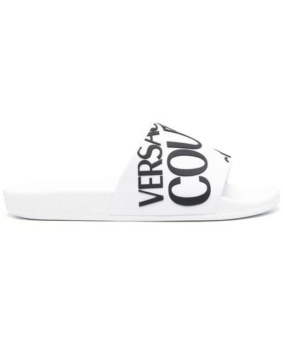 Versace Jeans Couture Logo Sliders - White