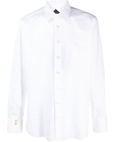 Billionaire Logo-embroidered Shirt - White