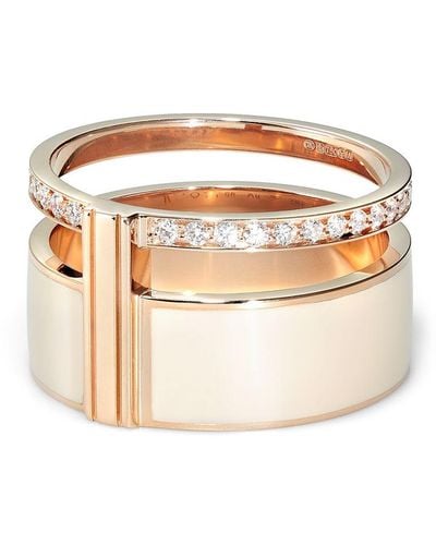 Repossi 18kt Rose Gold Diamond Ring - Pink