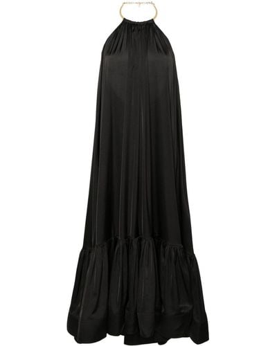 Nissa Open-back Maxi Dress - Black