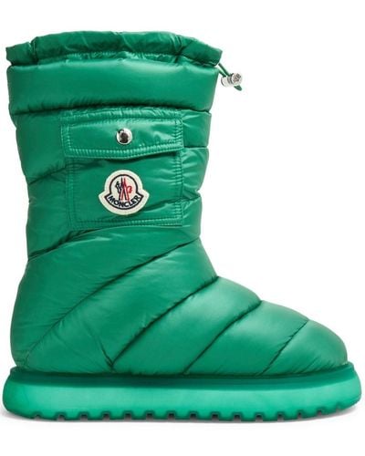 Moncler Gaia Padded Snow Boots - Green