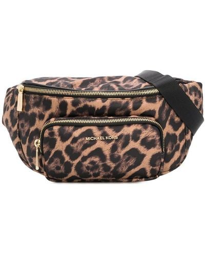 MICHAEL Michael Kors Leopard-print Belt Bag - Brown