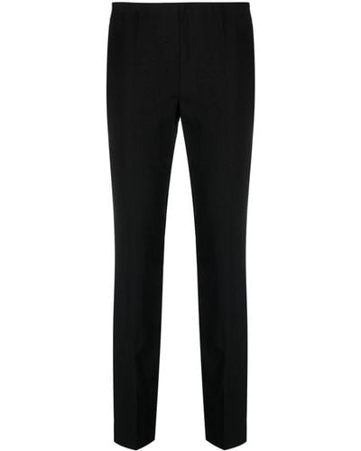 P.A.R.O.S.H. Mid-rise Wool-blend Trousers - Black