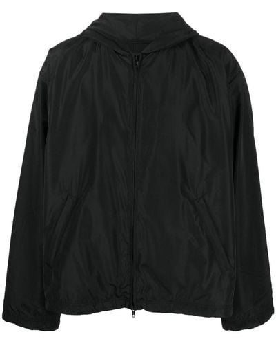 Balenciaga Coupe-vent à logo imprimé - Noir