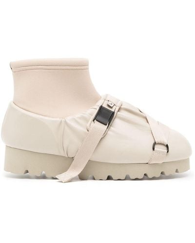 Yume Yume Side Buckle-fastening Ankle Boots - Natural