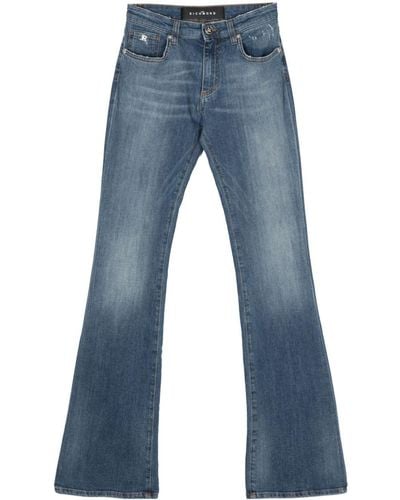 John Richmond Cher Mid-rise Flared Jeans - Blue