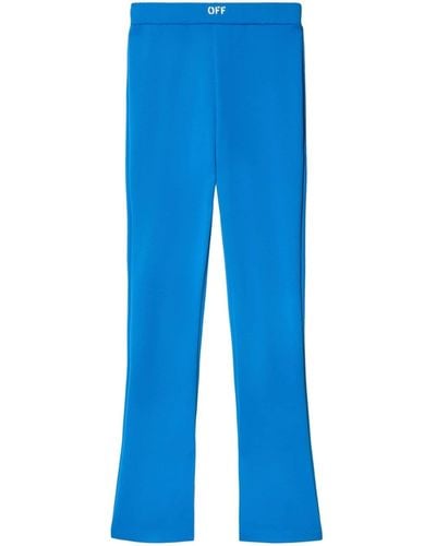 Off-White c/o Virgil Abloh High Waisted Flared leggings - Blue