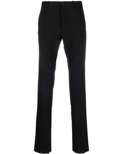 Incotex Mid-rise Straight-leg Pants - Black