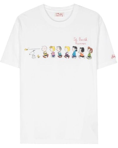 Mc2 Saint Barth Peanuts Group-print T-shirt - White