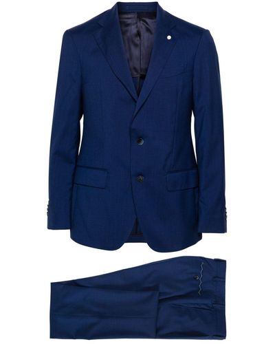 Luigi Bianchi Traje de vestir con botones - Azul