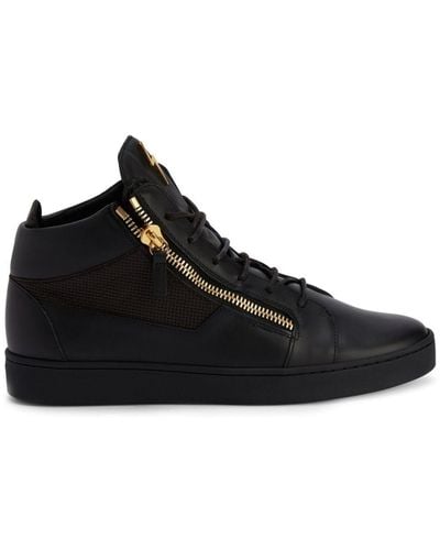 Giuseppe Zanotti Frankie Leather High-top Sneakers - Black