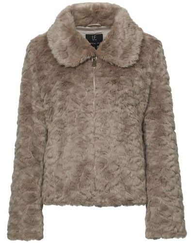 Unreal Fur Mystique Faux-fur Cropped Jacket - Brown