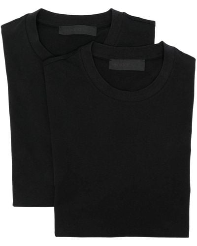 Neil Barrett Cotton Jersey T-shirt (pack Of Two) - Black