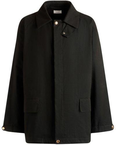 Bally Single-breasted Ripstop Coat - Black