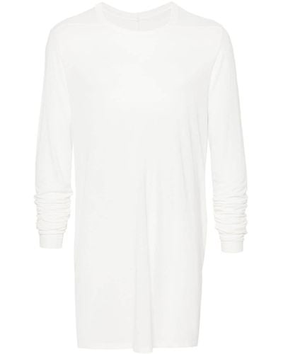 Rick Owens Semi-transparentes Level LS T-Shirt - Weiß