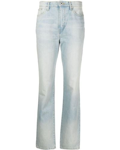KENZO Japanese High-waisted Straight-leg Jeans - Blue