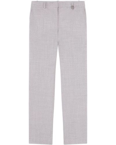 Versace Tailored Low-rise Trousers - Grey