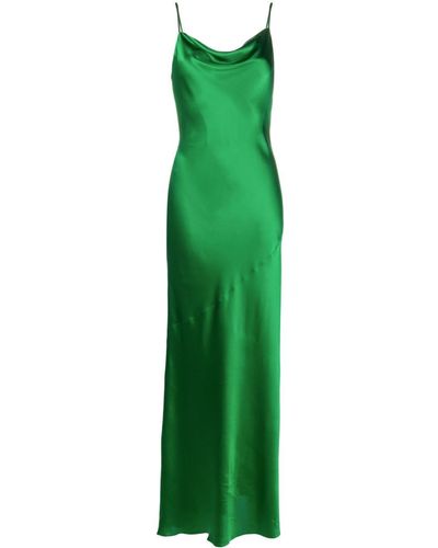 L'Agence Arianne Silk Maxi Dress - Green
