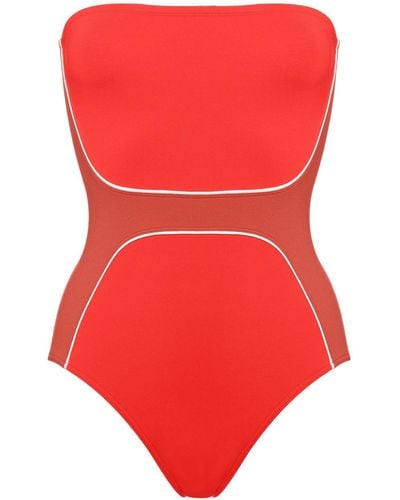 Eres Championne Strapless Swimsuit - Red