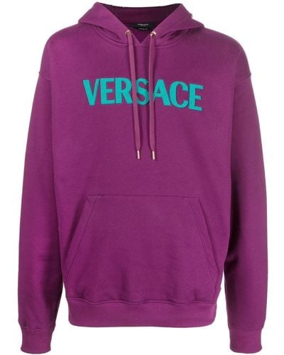 Versace Hoodie mit Logo-Applikation - Pink