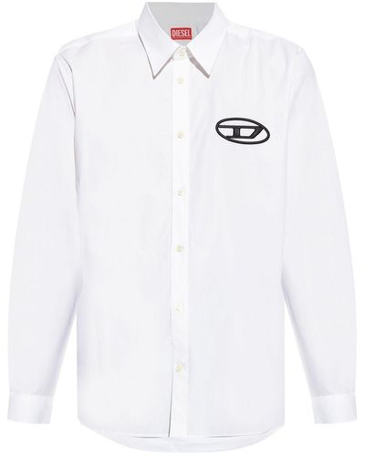 DIESEL S-simply-d Cotton Shirt - White