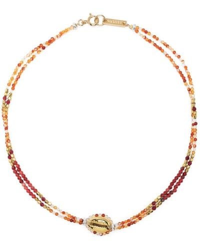 Isabel Marant Malebo Shell-embellished Beaded Necklace - Natural