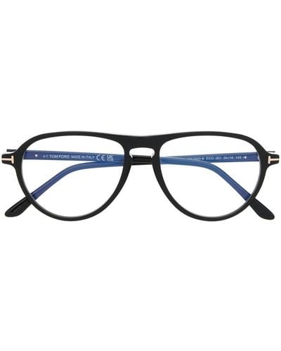 Tom Ford Gafas con logo en T - Azul