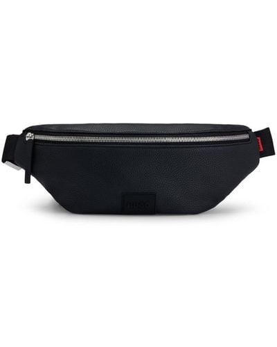 HUGO Ethon 2.0 Grained-textured Belt Bag - Black
