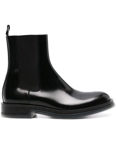 Alexander McQueen Float Leather Chelsea Boots - Black