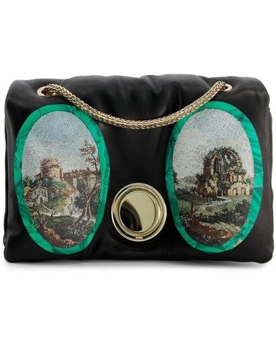 Giambattista Valli Two Mosaiques Airbag Mini Bag - Green