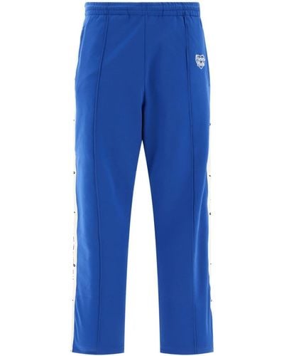 Human Made Pantalon de jogging à détail de slogan - Bleu